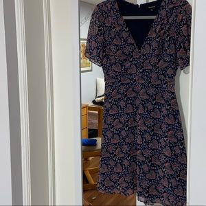 Madewell Blue Floral Dress